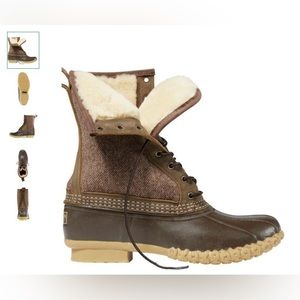 Sz 10 Men’s Bean Boot Shearling NEVER WORN